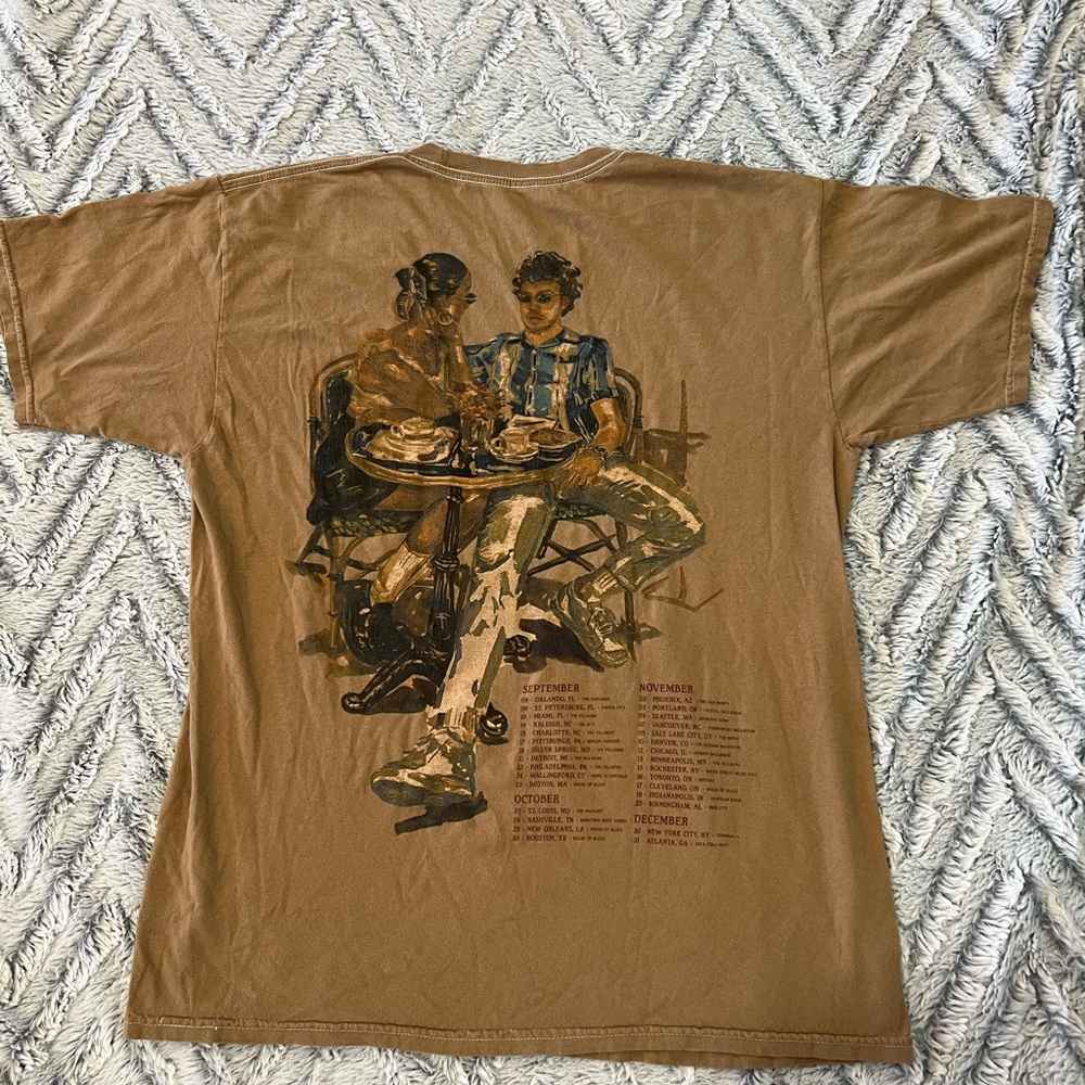 Jack Harlow Tour Concert Shirt creme de la creme tour tee shirt large brown
